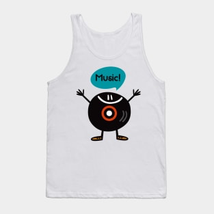 Retro vinyl record Tank Top